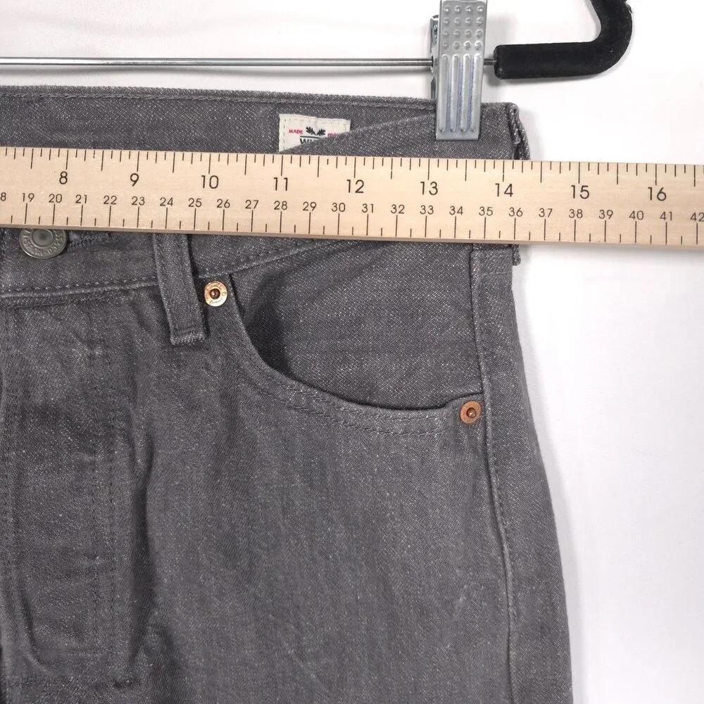 LEVIS 501 Mens Jeans 28x29 White Oak Cone Denim Button Fly GraySilver 00501-2128